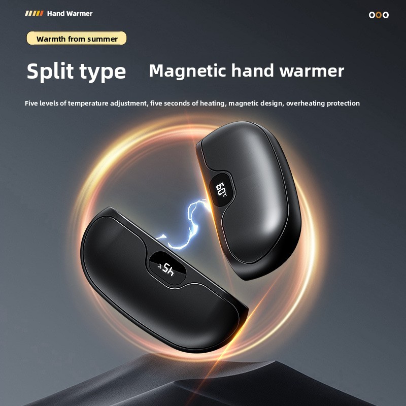 Hand Warmer Electric - 자석 손난로, USB 충전, 분리형 손난로,