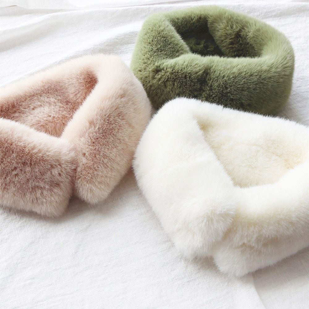 Neck Gaiter Fleece - 여성용 넥 워머 코트 칼라 모피