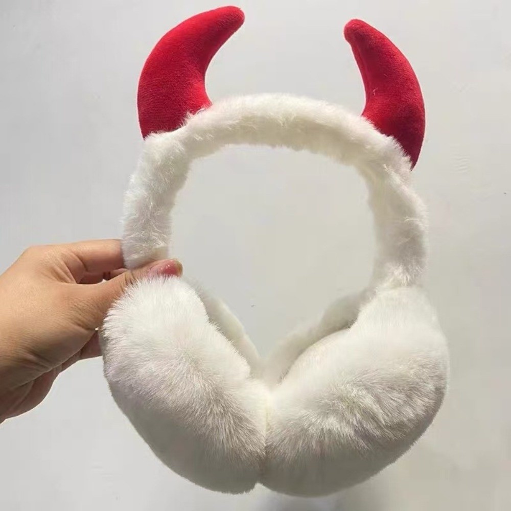 Earmuffs Foldable - 고딕 접이식 귀마개 악마 뿔 박쥐