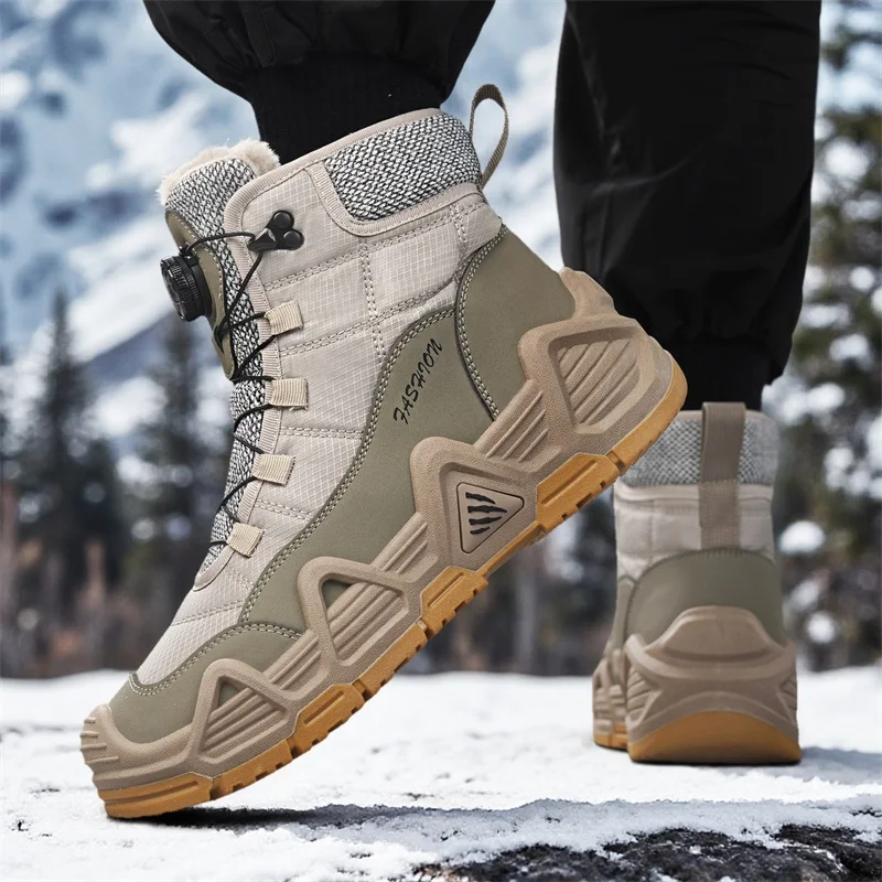 따뜻한 털 안감 남성용 전투 전술 사막 부츠 남성 야외 - Waterproof Winter Boot 리뷰 및 가격