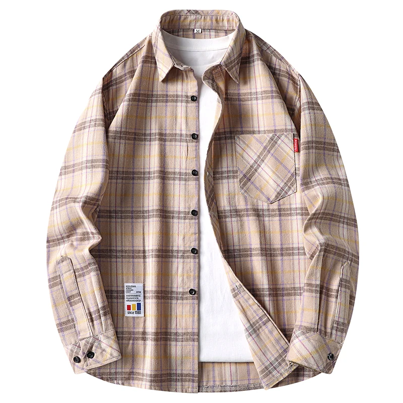 남성 캐주얼 플래드 그리드 플란넬 버튼 셔츠 턴다운 칼 - Flannel Shirt Lined 리뷰 및 가격