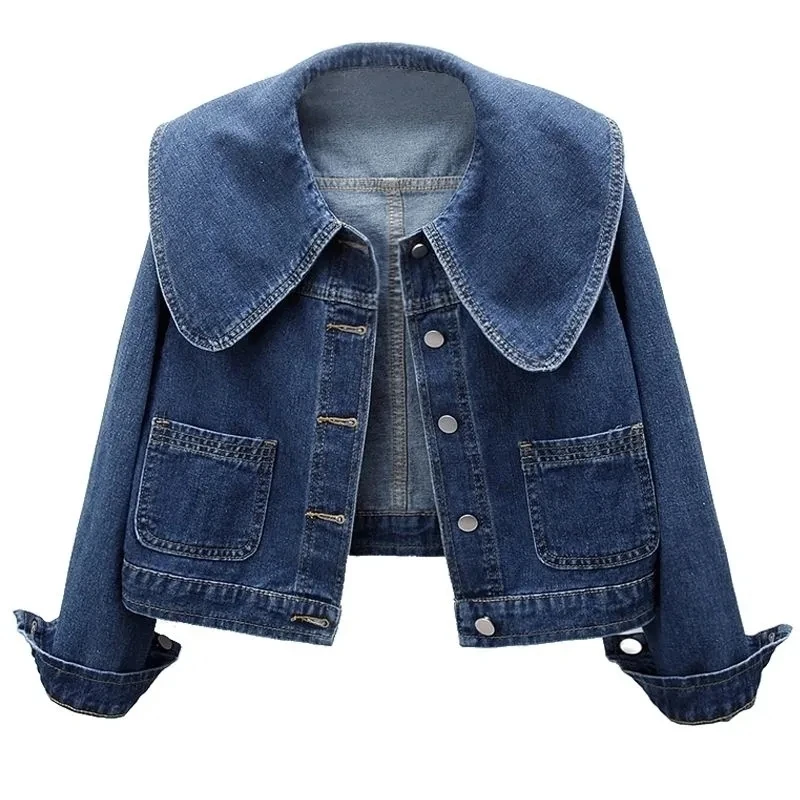 2024 새로운 가을 여성 데님 자켓 긴 소매 캐주얼  - Down Jacket Packable 리뷰 및 가격