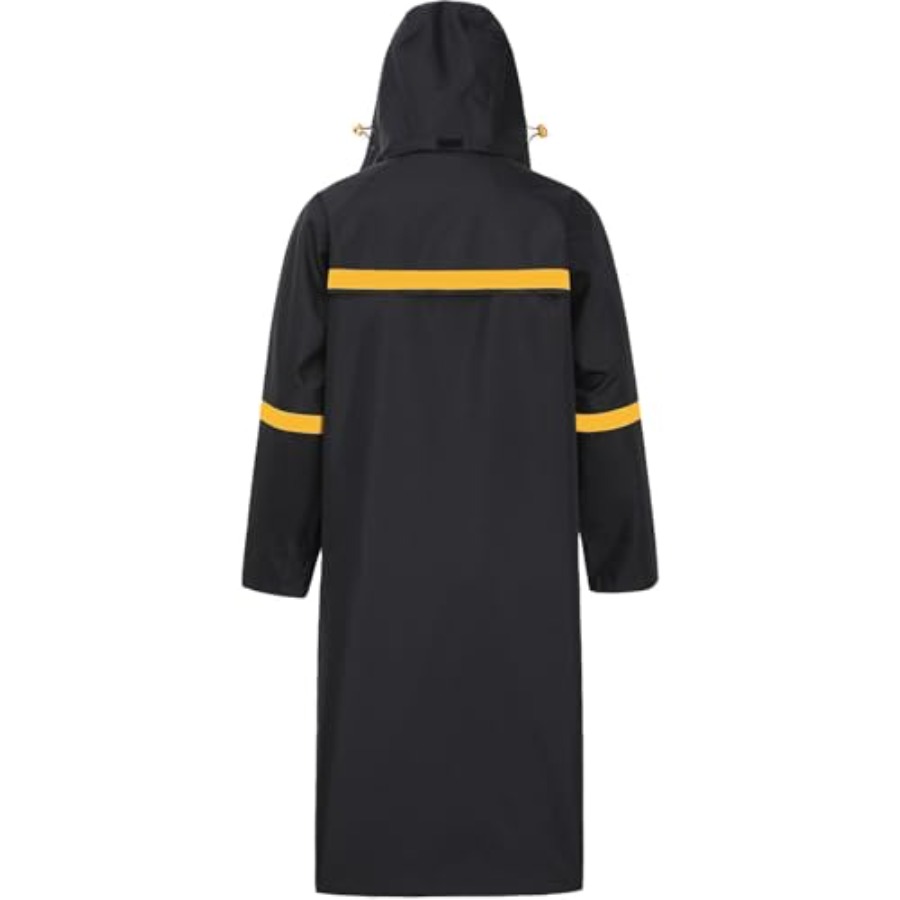 남성용 롱 레인코트 방수 후드 레인 자켓 야외 활동 및 - Down Jacket Packable 리뷰 및 가격
